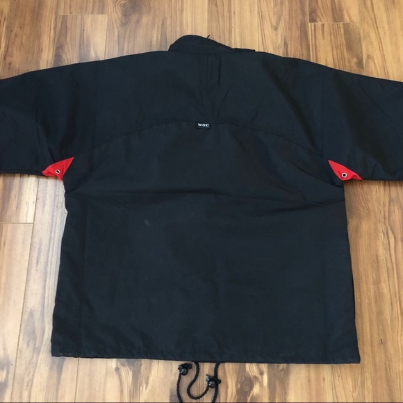 St Thomas Navy Embroidered Flag Pull Over Jacket Coastal Nautical Unisex Medium - Picture 9 of 13